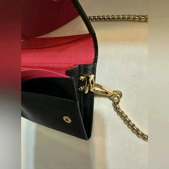 AUTHENTIC Prada Saffiano Metal Continental Flap Wallet multi color inside - Picture 16 of 16